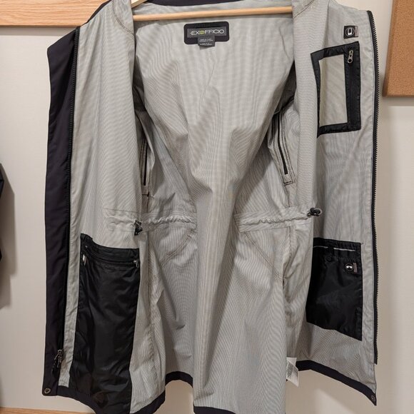 Exofficio raincoat/trench, W Small, Black - Picture 10 of 11